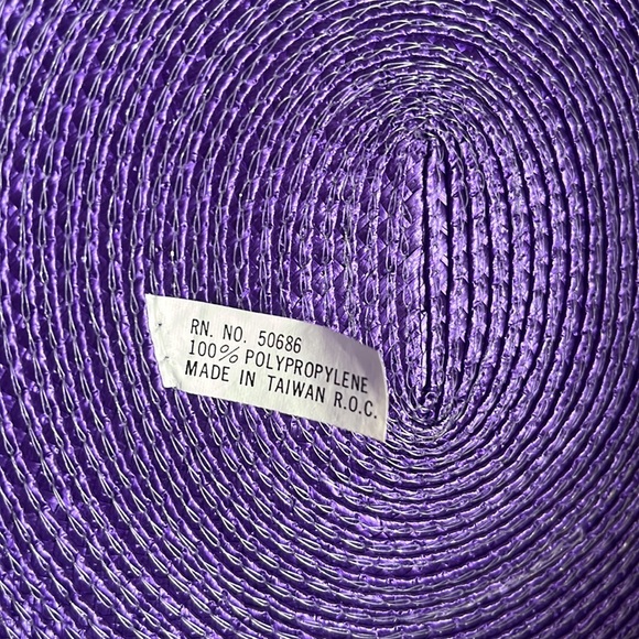 Royal Purple Fancy Kentucky Derby Hat w/ Mesh Bow & Sequins- Sunday Easter Hat - Picture 8 of 13